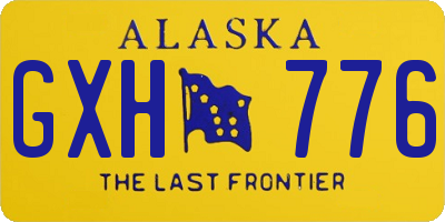 AK license plate GXH776