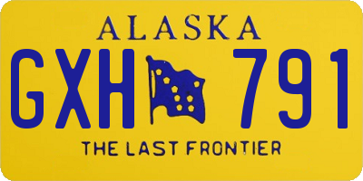 AK license plate GXH791