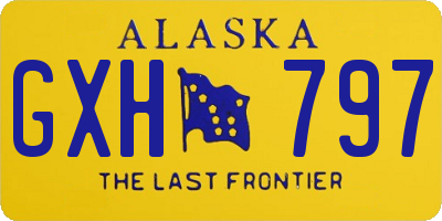 AK license plate GXH797