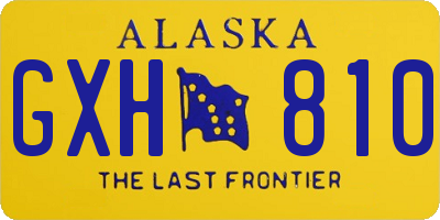 AK license plate GXH810