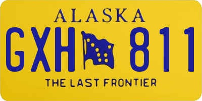 AK license plate GXH811