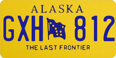 AK license plate GXH812