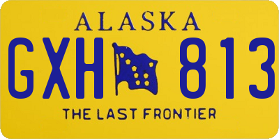 AK license plate GXH813