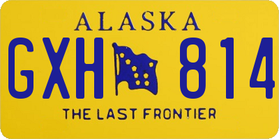 AK license plate GXH814