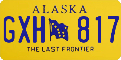 AK license plate GXH817