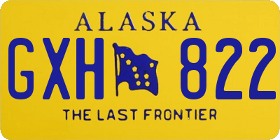 AK license plate GXH822