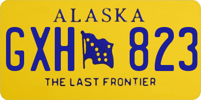 AK license plate GXH823