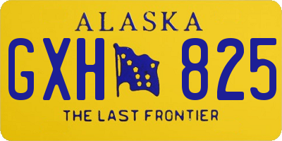 AK license plate GXH825