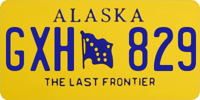 AK license plate GXH829