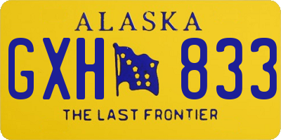 AK license plate GXH833