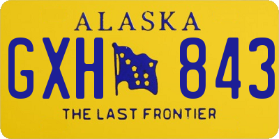 AK license plate GXH843