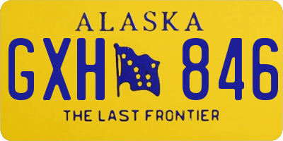 AK license plate GXH846