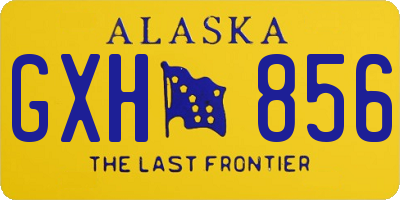 AK license plate GXH856