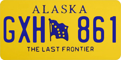 AK license plate GXH861