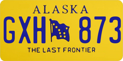 AK license plate GXH873