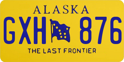 AK license plate GXH876