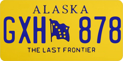 AK license plate GXH878