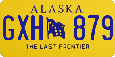 AK license plate GXH879