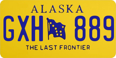 AK license plate GXH889