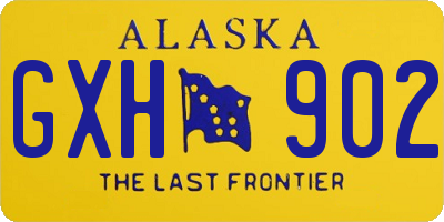 AK license plate GXH902