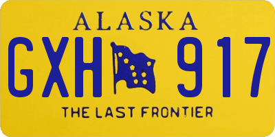 AK license plate GXH917