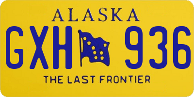 AK license plate GXH936