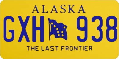 AK license plate GXH938