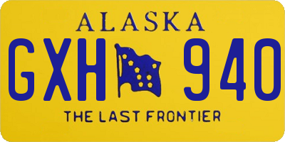 AK license plate GXH940