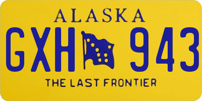 AK license plate GXH943
