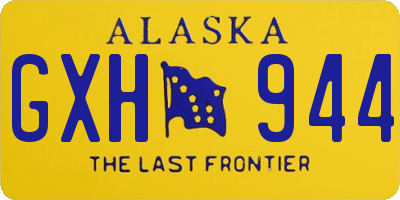 AK license plate GXH944