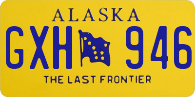 AK license plate GXH946