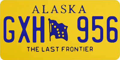 AK license plate GXH956