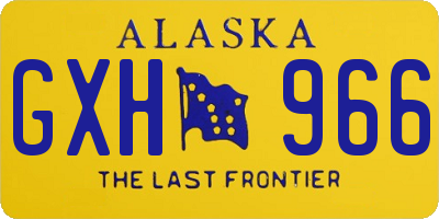 AK license plate GXH966