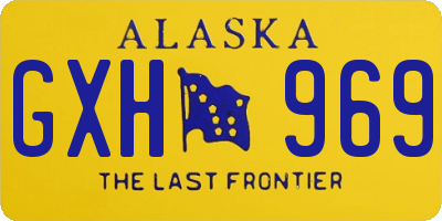 AK license plate GXH969