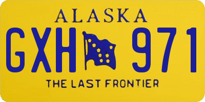 AK license plate GXH971