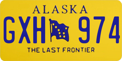 AK license plate GXH974