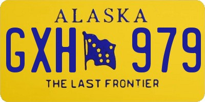 AK license plate GXH979