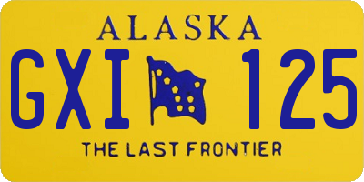 AK license plate GXI125