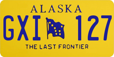 AK license plate GXI127