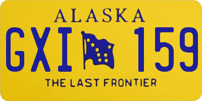 AK license plate GXI159