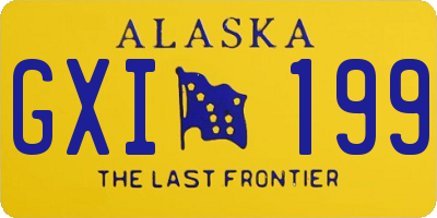 AK license plate GXI199