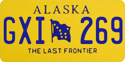 AK license plate GXI269