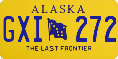 AK license plate GXI272