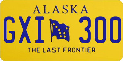 AK license plate GXI300