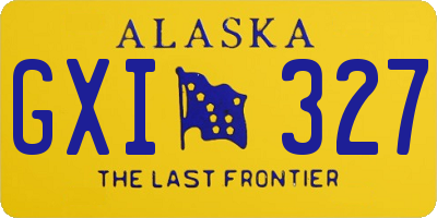 AK license plate GXI327