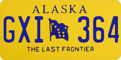 AK license plate GXI364