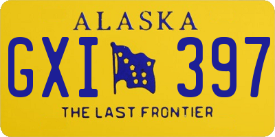 AK license plate GXI397
