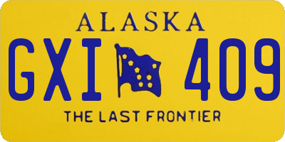 AK license plate GXI409