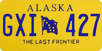 AK license plate GXI427