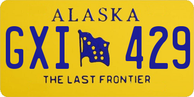 AK license plate GXI429